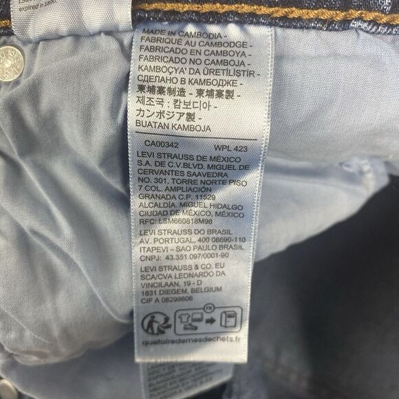 Levis Ribcage Straight Ankle Jeans Womens Size 20W Blue Pockets Denim Pants - Picture 15 of 15